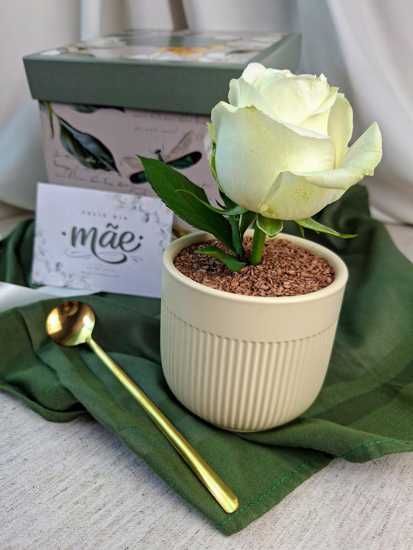 Jardim de Afeto — Bolo afetivo servido em vaso. Massa branca, Doce de leite, creme suave de coco e · Cestini Especiali São Paulo (foto 1)